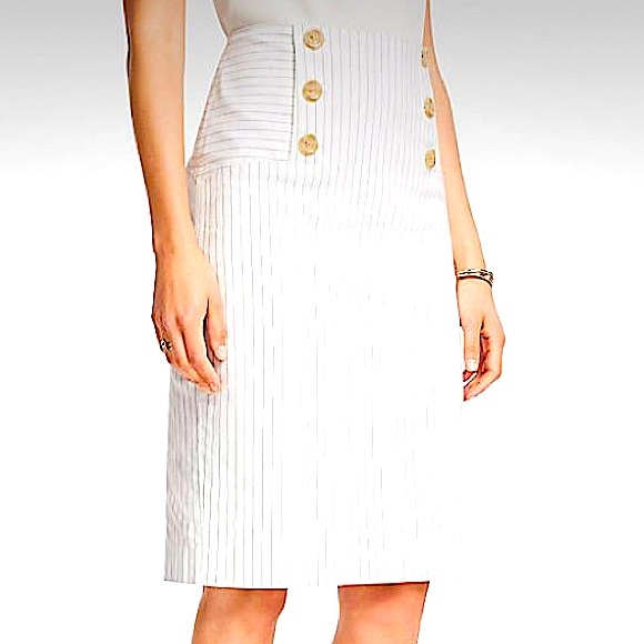 Naval stripe skirt Ann Taylor Loft - size 0 like new